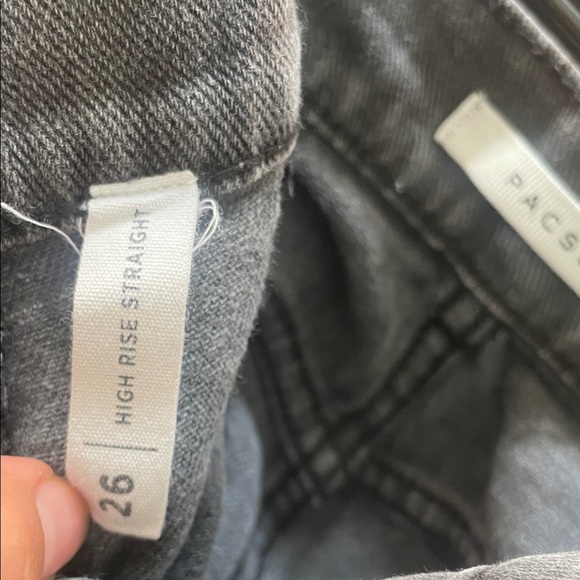 PacSun Black Distressed Straight Leg Jeans - Picture 8 of 8